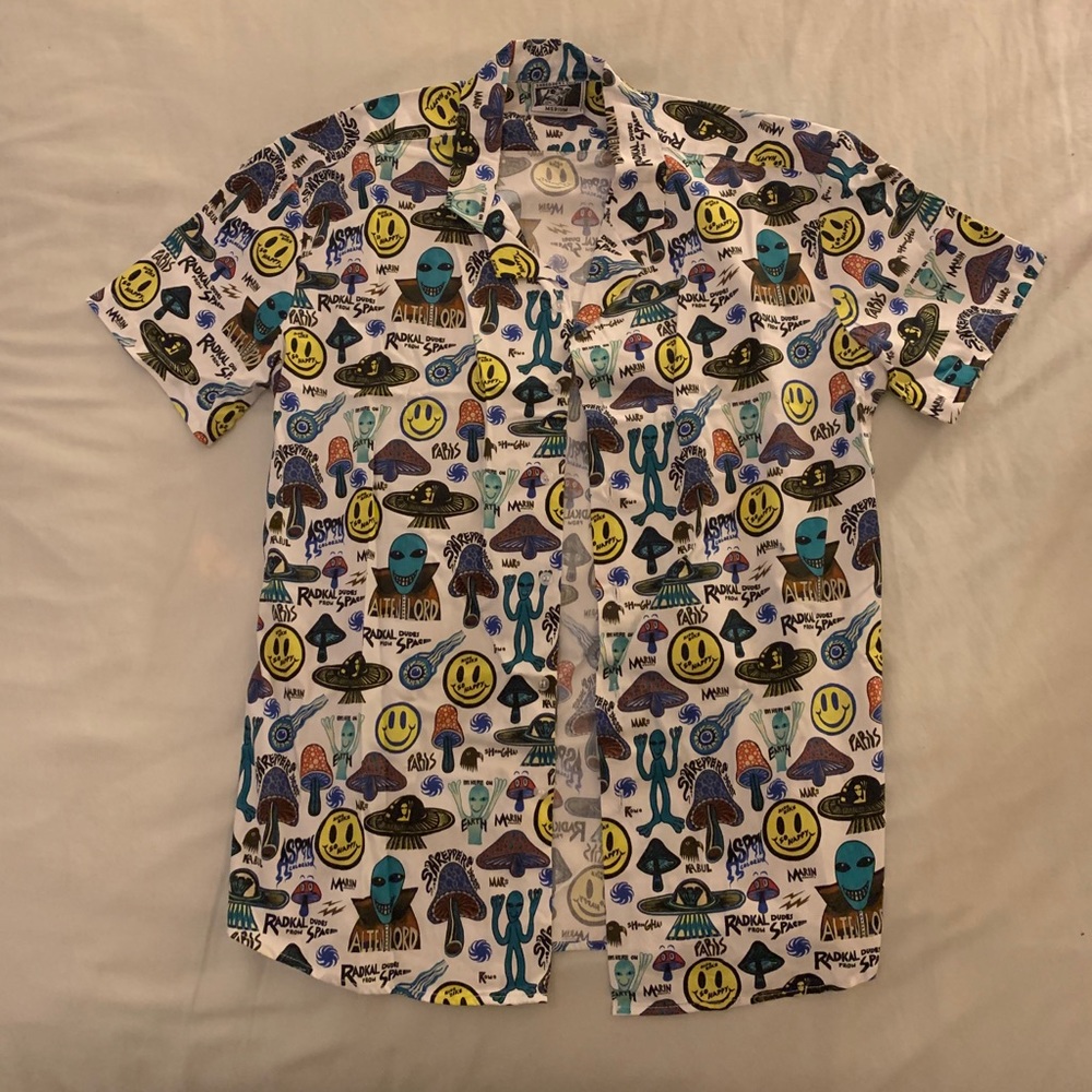 Shredder Digest - Alien Lords Button Down - Medium